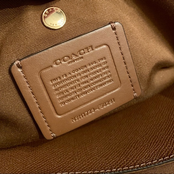 SOLD -COACH Signature Christie Satchel Shoulder Bag Handbag Crossbody, Like New - Picture 8 of 8